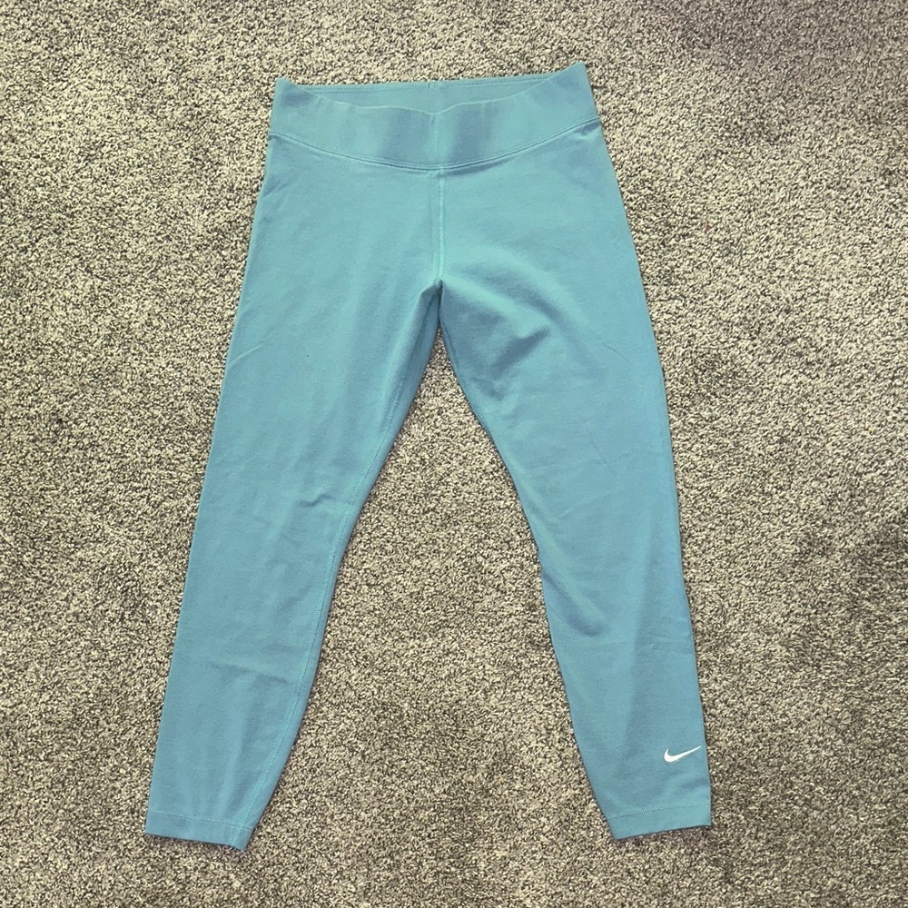 Nike Womens Light Teal Leggings -Size Medium